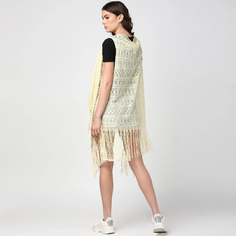 Casual Fit Style Casual Fit Style Women's Lemon Long Lace Shrug - StyleStone