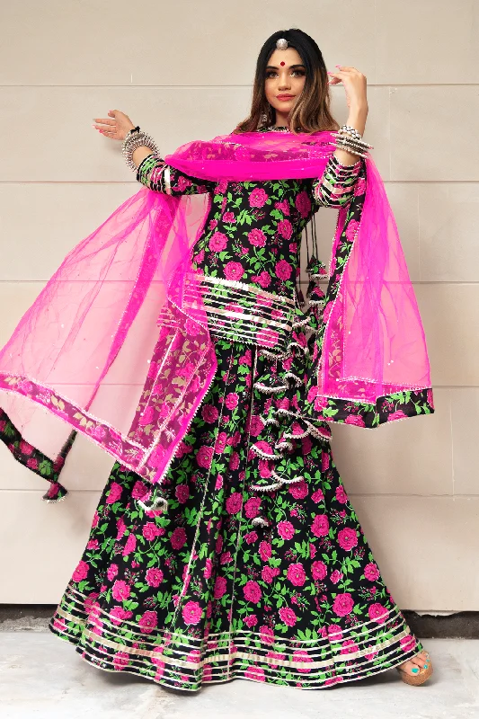 Casual Simple Style Casual Simple Style Women's GULMOHAR COTTON HAND BLOCK SKIRT SET - Pomcha Jaipur Casual Simple Style Casual Simple Style Women's GULMOHAR COTTON HAND BLOCK SKIRT SET - Pomcha Jaipur
