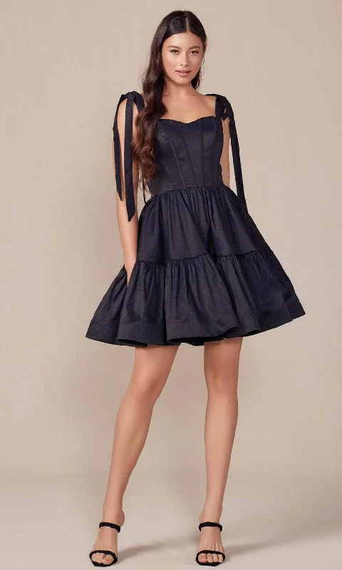 Elegant And Unique Design Elegant And Unique Design Nox Anabel T869 - Ribbon Sweetheart Cocktail Dress Elegant And Unique Design Elegant And Unique Design Nox Anabel T869 - Ribbon Sweetheart Cocktail Dress