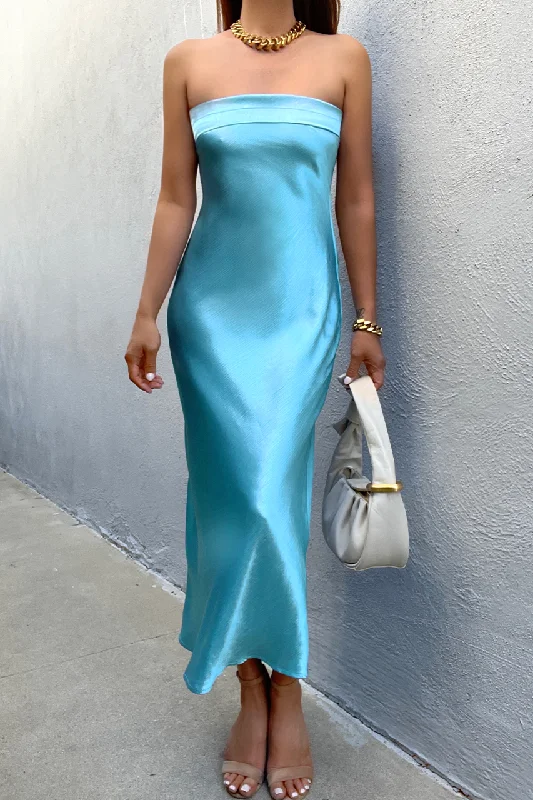 Simple Casual Wear Simple Casual Wear Leila Slip Dress - Aqua