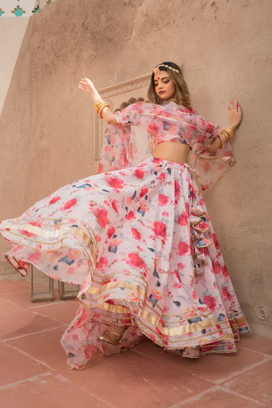 Distinctive Personality Distinctive Personality Women's pink peony modal lehenga set - Pomcha Jaipur Distinctive Personality Distinctive Personality Women's pink peony modal lehenga set - Pomcha Jaipur