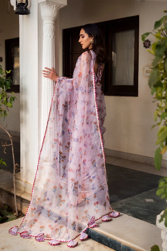 Personalized Independent Style Personalized Independent Style Women's Aster Lavender Organza Printed Saree - Pomcha Jaipur Personalized Independent Style Personalized Independent Style Women's Aster Lavender Organza Printed Saree - Pomcha Jaipur