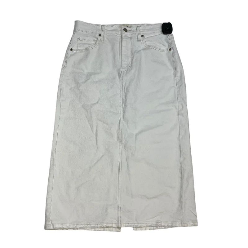 Elegant Slim Skirt Elegant Slim Skirt Skirt Maxi By Universal Thread In White Denim, Size: 6 Elegant Slim Skirt Elegant Slim Skirt Skirt Maxi By Universal Thread In White Denim, Size: 6