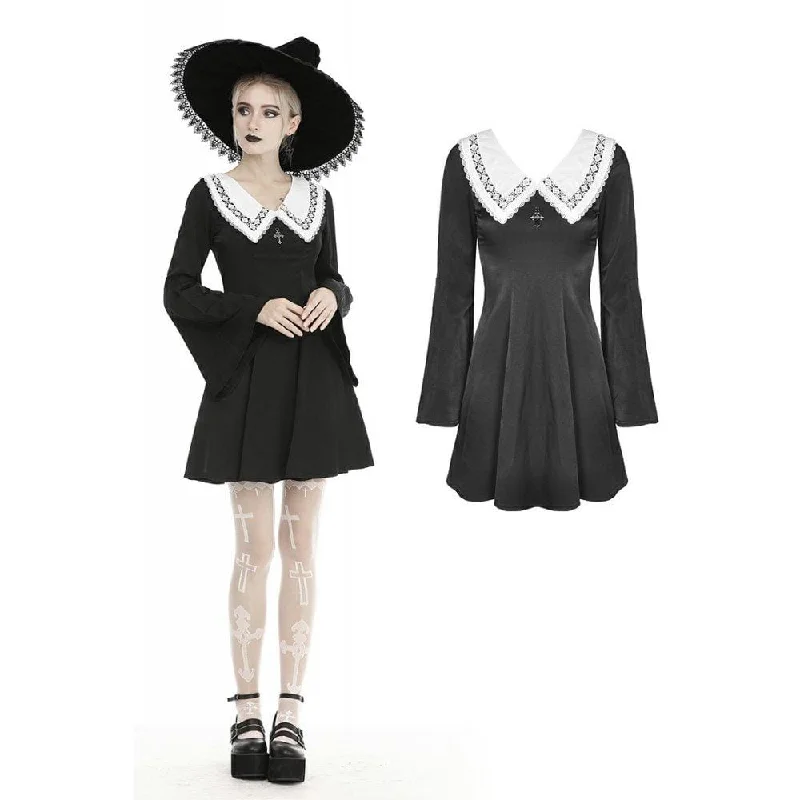 Romantic Princess Skirt Romantic Princess Skirt Women's Gothic Large Lapel Dresses With Cross Romantic Princess Skirt Romantic Princess Skirt Women's Gothic Large Lapel Dresses With Cross