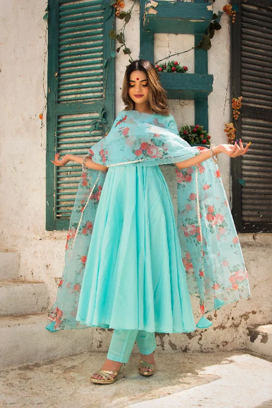 Romantic Skirt Design Romantic Skirt Design Women's BLUE BERRY PURE COTTON ANARKALI SET WITH ORGANZA DUPATTA - Pomcha Jaipur Romantic Skirt Design Romantic Skirt Design Women's BLUE BERRY PURE COTTON ANARKALI SET WITH ORGANZA DUPATTA - Pomcha Jaipur