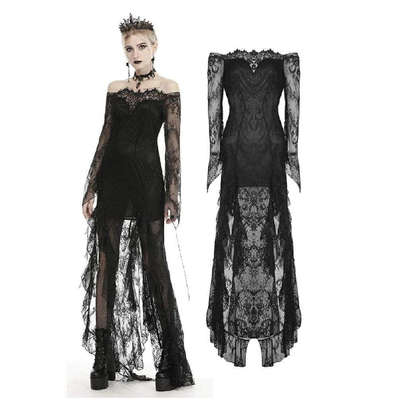 Romantic Snowflake Design Romantic Snowflake Design Women's Gothic Off-shoulder Lace Wedding Dresses Romantic Snowflake Design Romantic Snowflake Design Women's Gothic Off-shoulder Lace Wedding Dresses