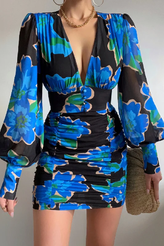 Cool Retro Streetwear Cool Retro Streetwear Elle Mini Dress - Angel Blue