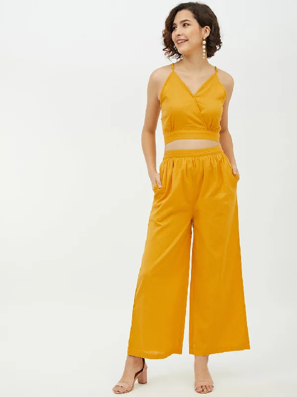 Romantic High Waist Skirt Romantic High Waist Skirt Women's Cotton Linen Yellow Crop Top and Pallazo set - StyleStone Romantic High Waist Skirt Romantic High Waist Skirt Women's Cotton Linen Yellow Crop Top and Pallazo set - StyleStone