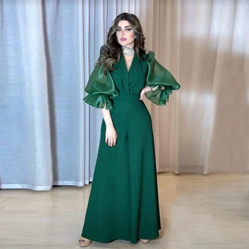 Casual Shopping Casual Shopping Elegant V Neck Long Sleeves Jumpsuits & Rompers