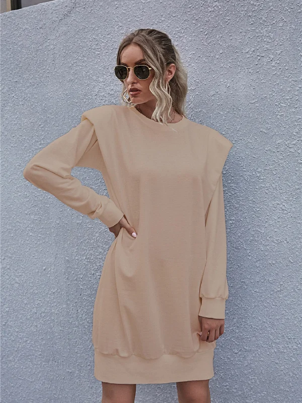 Romantic Tenderness Romantic Tenderness Round Neck Long Sleeve Mini Dress