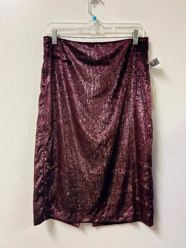 Rock Short Design Rock Short Design Skirt Midi By A New Day In Red, Size: 8