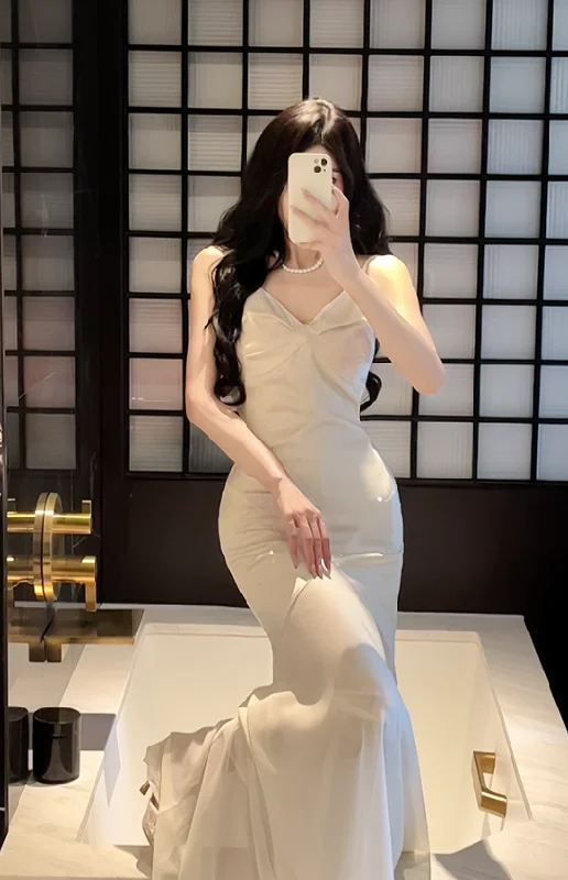 Romantic Tenderness Romantic Tenderness satin mermaid ruffle dress party evening dress S6103 Romantic Tenderness Romantic Tenderness satin mermaid ruffle dress party evening dress S6103