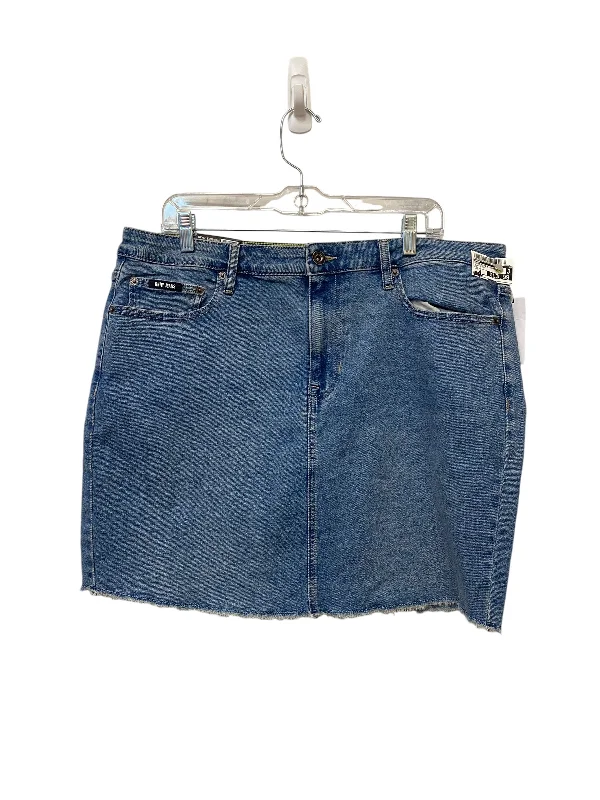 Casual Fashion Casual Fashion Skirt Mini & Short By Dkny In Blue Denim, Size: 16