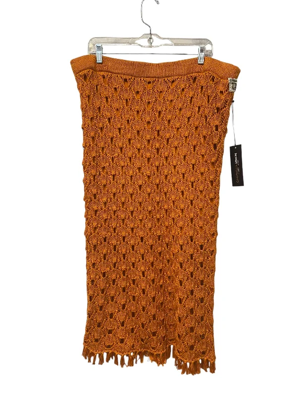 Personalized Printing Design Personalized Printing Design Skirt Maxi By New York And Co In Orange, Size: Xxl Personalized Printing Design Personalized Printing Design Skirt Maxi By New York And Co In Orange, Size: Xxl