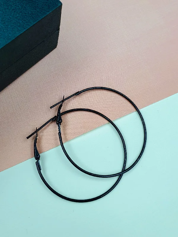 Elegant Long Skirt Elegant Long Skirt Hoop Earrings - Fresh Purple