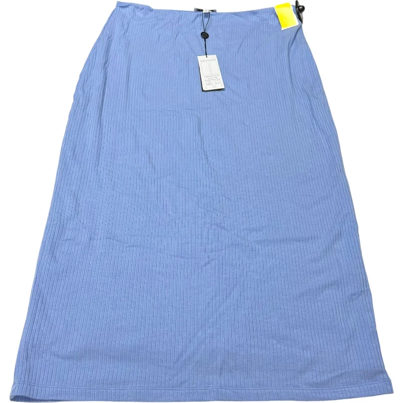 Personalized Text Personalized Text Skirt Midi By Gianni Bini In Blue, Size: Xl
