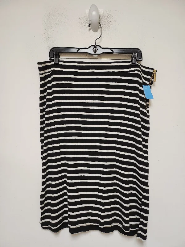Elegant Temperament Elegant Temperament Skirt Midi By Michael By Michael Kors In Striped Pattern, Size: 14 Elegant Temperament Elegant Temperament Skirt Midi By Michael By Michael Kors In Striped Pattern, Size: 14