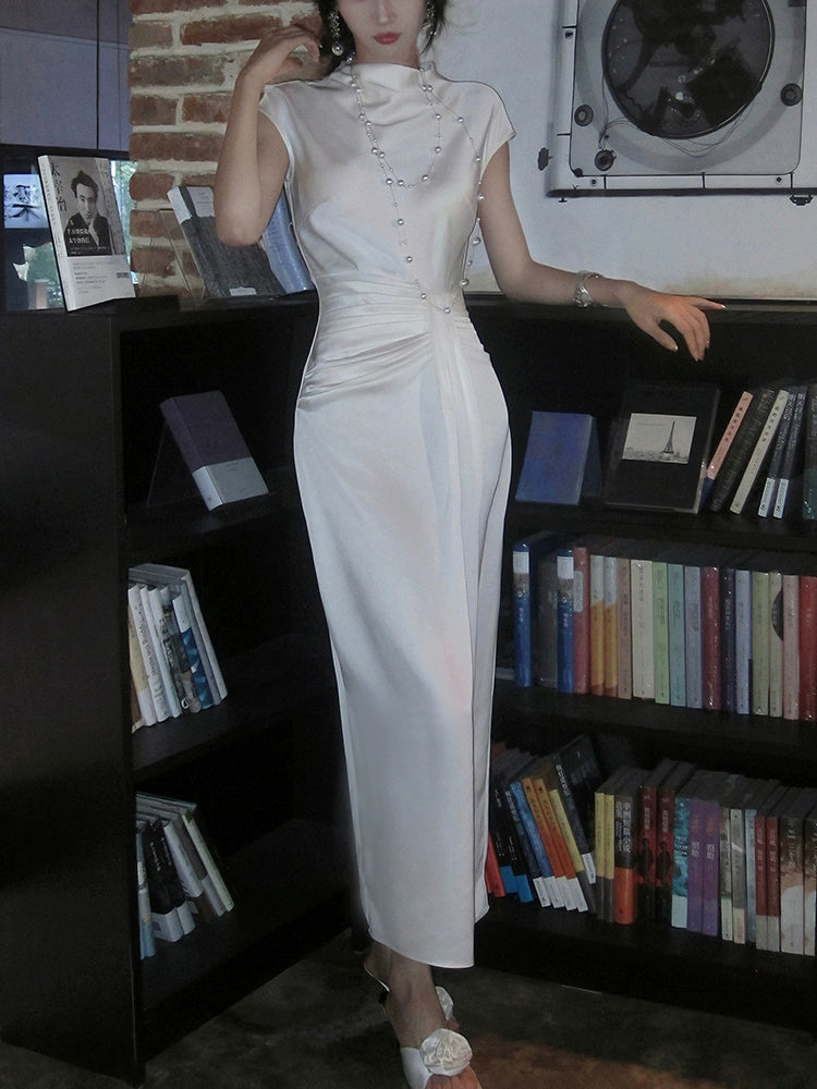 Romantic Pastoral Style Romantic Pastoral Style Satin elegant dress pleated Party Dress S6150 Romantic Pastoral Style Romantic Pastoral Style Satin elegant dress pleated Party Dress S6150