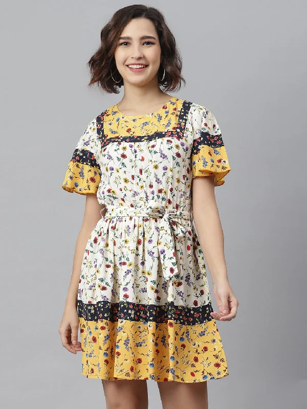 Personalized Denim Style Personalized Denim Style Women's Floral Printed Dress - StyleStone Personalized Denim Style Personalized Denim Style Women's Floral Printed Dress - StyleStone