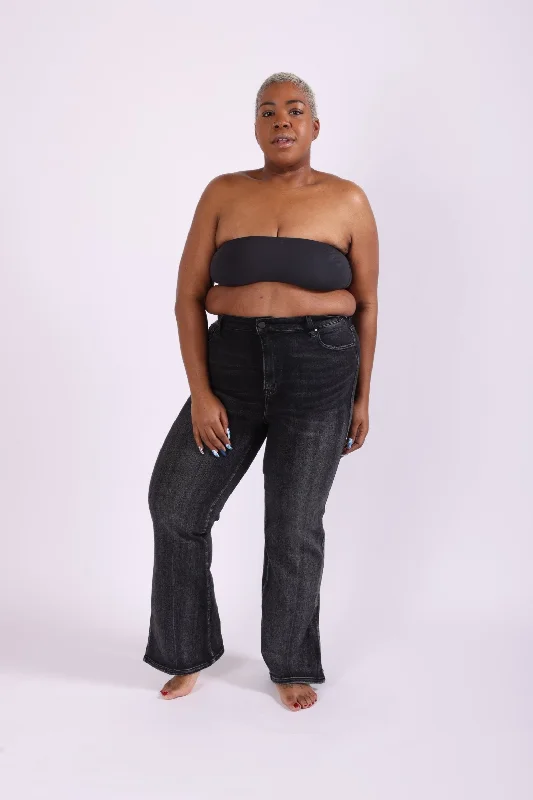Casual Denim Style Casual Denim Style Janice | High-Waisted Black Denim Jeans