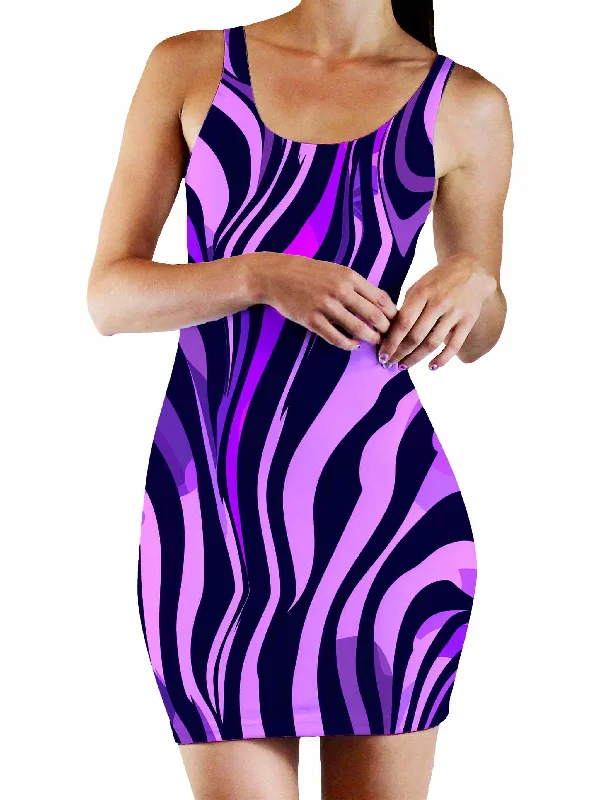 Romantic Princess Skirt Romantic Princess Skirt Noir Stripes Bodycon Mini Dress