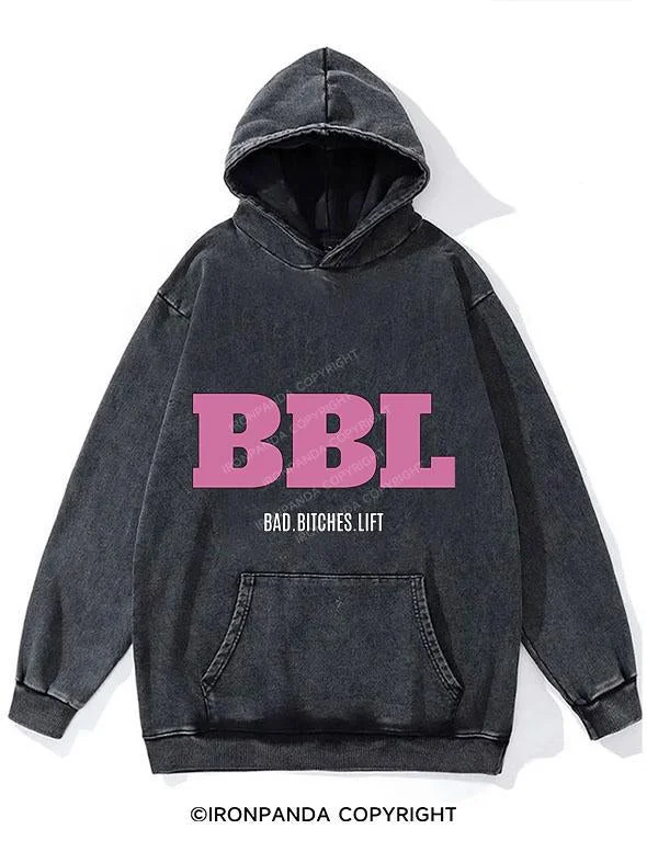 Casual Fashion Casual Fashion pink bbl WASHED GYM HOODIE