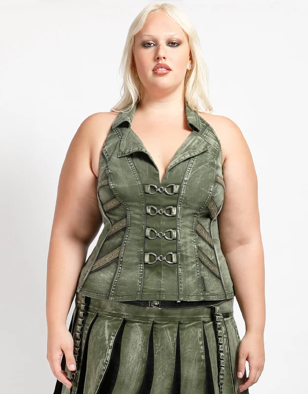 Simple Versatile Style Simple Versatile Style CURVE PEACE CORSET ARMY