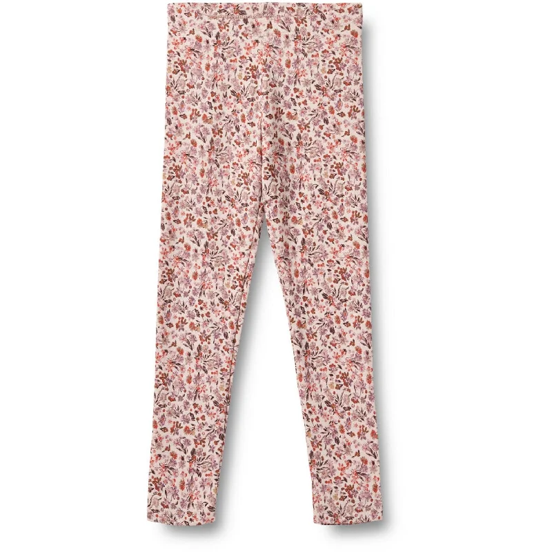 Simple Fashion Simple Fashion Wheat Pale Rose Flowers Leggings Jules