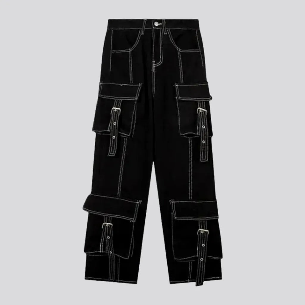 Street Casual Chic Street Casual Chic Cargo baggy jeans
 for ladies