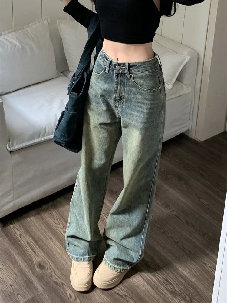 Simple Design Sense Simple Design Sense Deeptown Y2k Baggy Wide Leg Jeans Women Vintage Streetwear Washed Denim Pants Grunge Basic Slouchy Blue Trousers Femme Autumn Simple Design Sense Simple Design Sense Deeptown Y2k Baggy Wide Leg Jeans Women Vintage Streetwear Washed Denim Pants Grunge Basic Slouchy Blue Trousers Femme Autumn