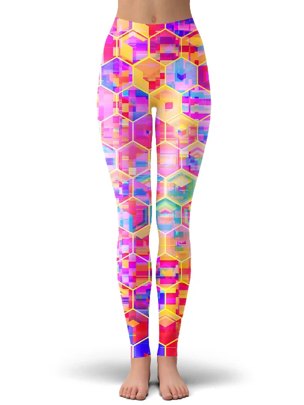 Elegant And Noble Style Elegant And Noble Style Spectral Cubes Leggings