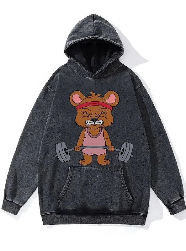 Chic Street Look Trends Chic Street Look Trends Gym Rat Washed Gym Hoodie