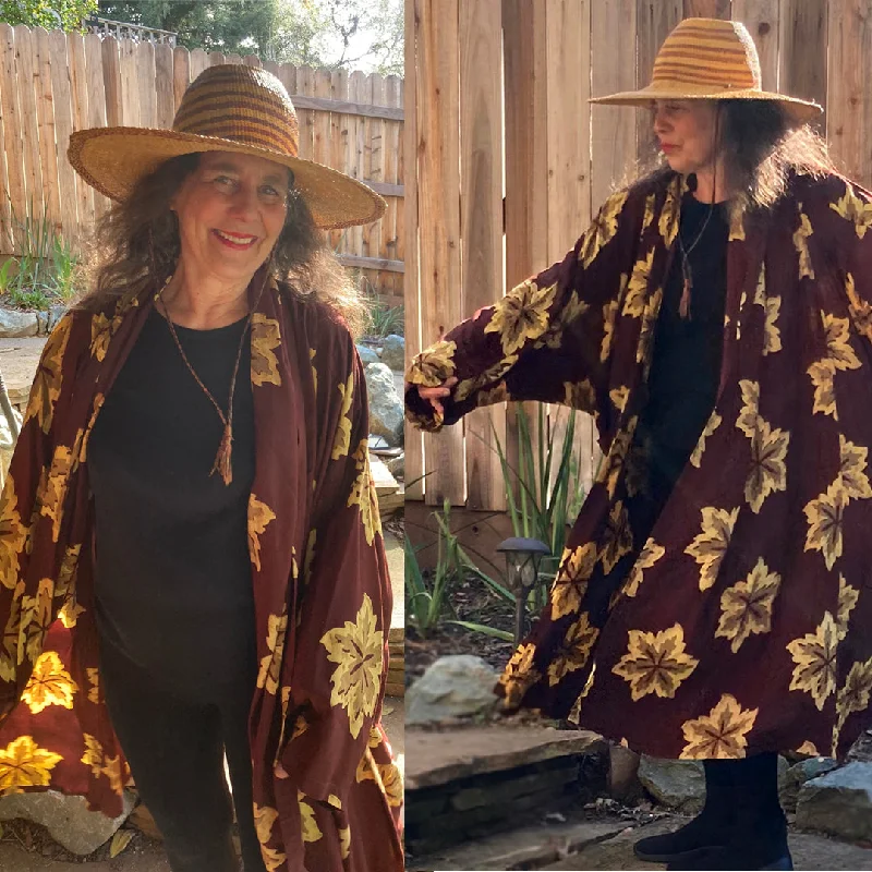 Elegant Wool Coat Elegant Wool Coat Sunheart Oak Leaves Avalon Duster Coat Resort Wear Boho Sml-6X One-of-a-Kind Elegant Wool Coat Elegant Wool Coat Sunheart Oak Leaves Avalon Duster Coat Resort Wear Boho Sml-6X One-of-a-Kind