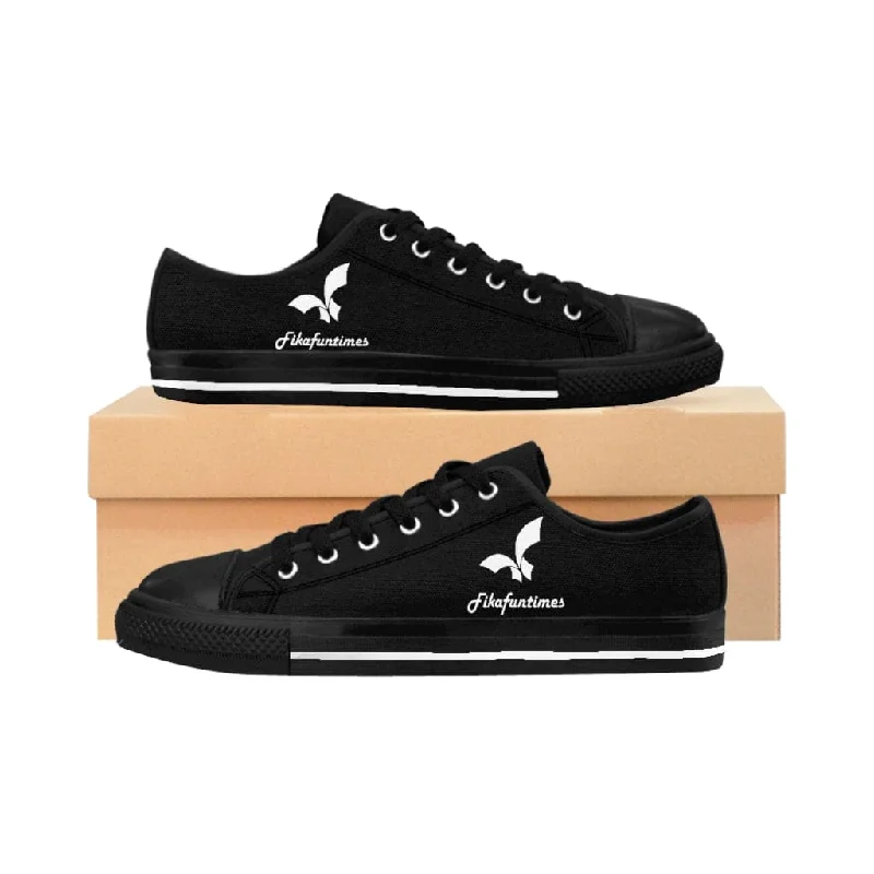 Casual Fit Style Casual Fit Style Breathable Lace-Up Black Canvas Fikafuntimes Skate Shoes Casual Fit Style Casual Fit Style Breathable Lace-Up Black Canvas Fikafuntimes Skate Shoes