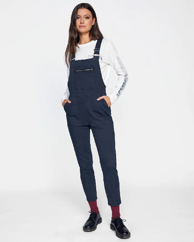 Casual Summer Style Casual Summer Style Peace Mission Woven Overall - Black