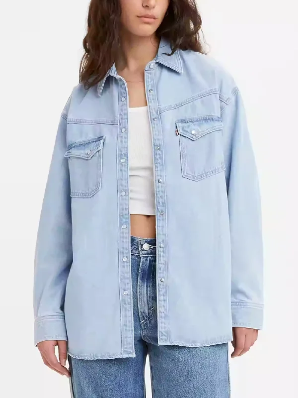 Casual Casual Style Casual Casual Style Dorsey XL Western Indigo Stonewash Long Sleeve Buttondown Shirt Casual Casual Style Casual Casual Style Dorsey XL Western Indigo Stonewash Long Sleeve Buttondown Shirt