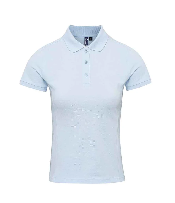 Personalized Embroidery Style Personalized Embroidery Style Premier Ladies Coolchecker® Plus Piqué Polo Shirt | Light Blue Personalized Embroidery Style Personalized Embroidery Style Premier Ladies Coolchecker® Plus Piqué Polo Shirt | Light Blue