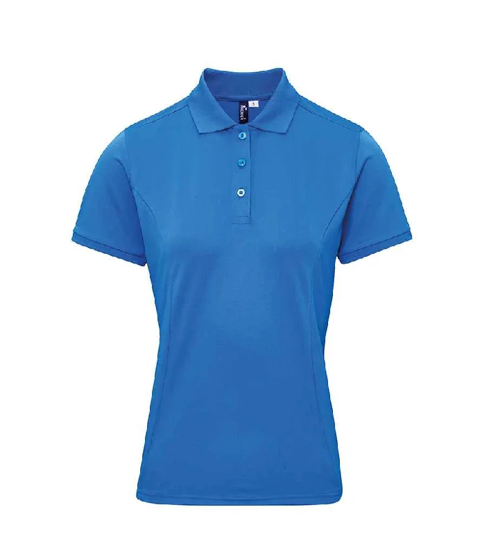 Unique Personality Unique Personality Premier Ladies Coolchecker® Plus Piqué Polo Shirt | Sapphire Blue Unique Personality Unique Personality Premier Ladies Coolchecker® Plus Piqué Polo Shirt | Sapphire Blue