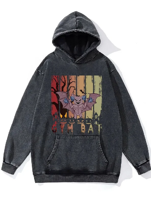 Casual Comfort Casual Comfort Gym Bat Washed Gym Hoodie