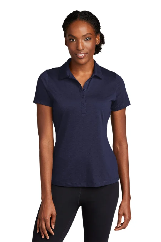 Simple Design Sense Simple Design Sense Sport-Tek Womens Strive Moisture Wicking Short Sleeve Polo Shirt - True Navy Blue Simple Design Sense Simple Design Sense Sport-Tek Womens Strive Moisture Wicking Short Sleeve Polo Shirt - True Navy Blue