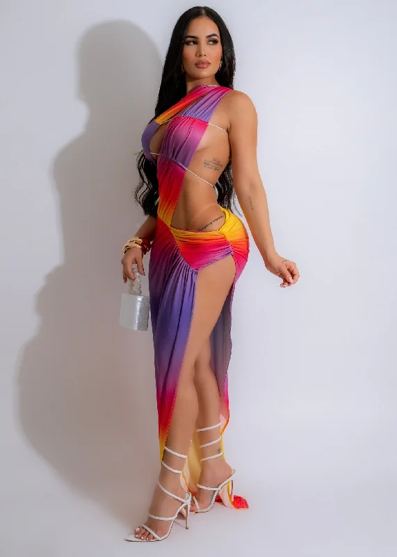Elegant And Intellectual Style Elegant And Intellectual Style Im Irreplaceable Ruched Maxi Dress Purple Elegant And Intellectual Style Elegant And Intellectual Style Im Irreplaceable Ruched Maxi Dress Purple