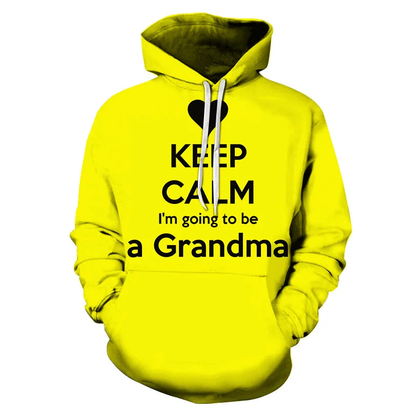 Leisure Time Leisure Time Keep Calm Grandma 3D - Sweatshirt, Hoodie, Pullover