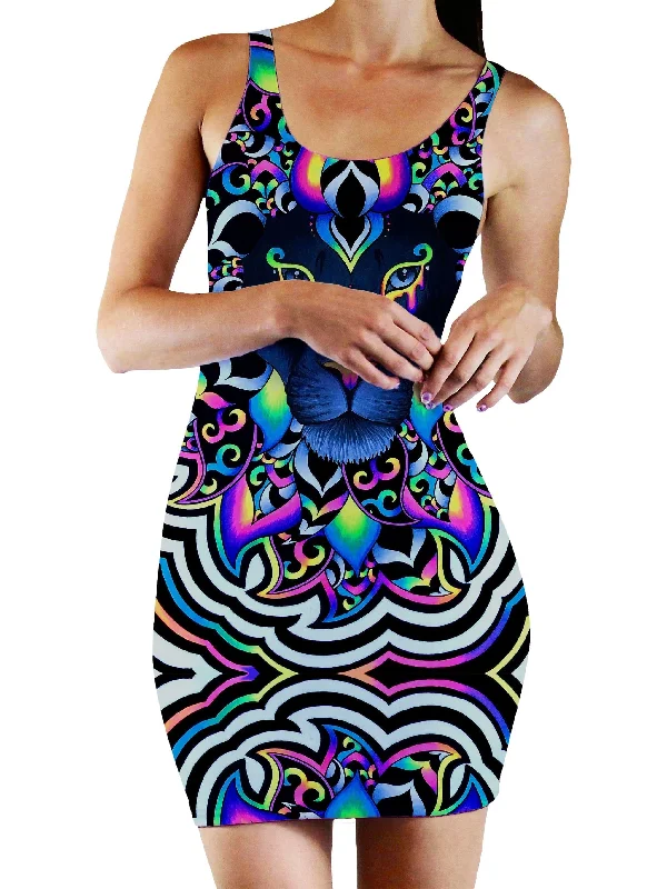 Elegant And Noble Style Elegant And Noble Style Electric Lion Bodycon Mini Dress