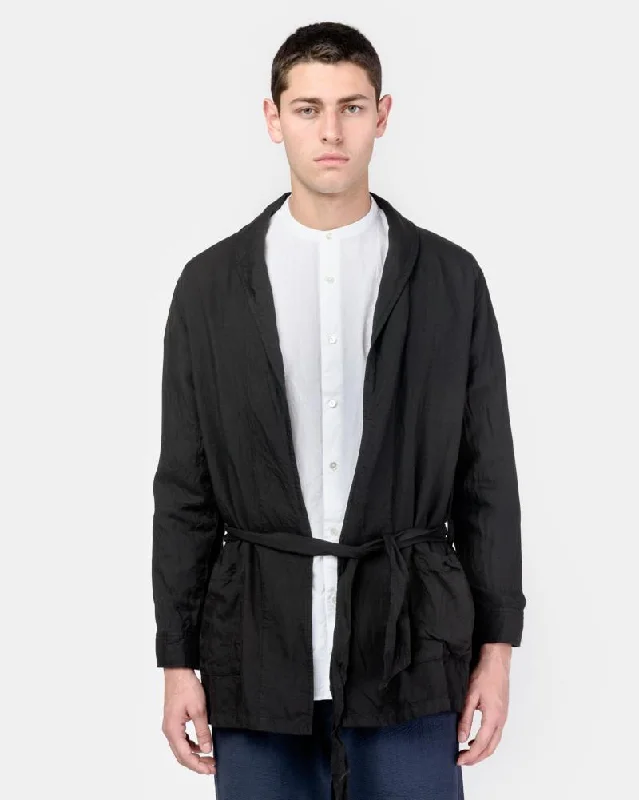Urban Wear Trends Urban Wear Trends Belted Cardigan in Black