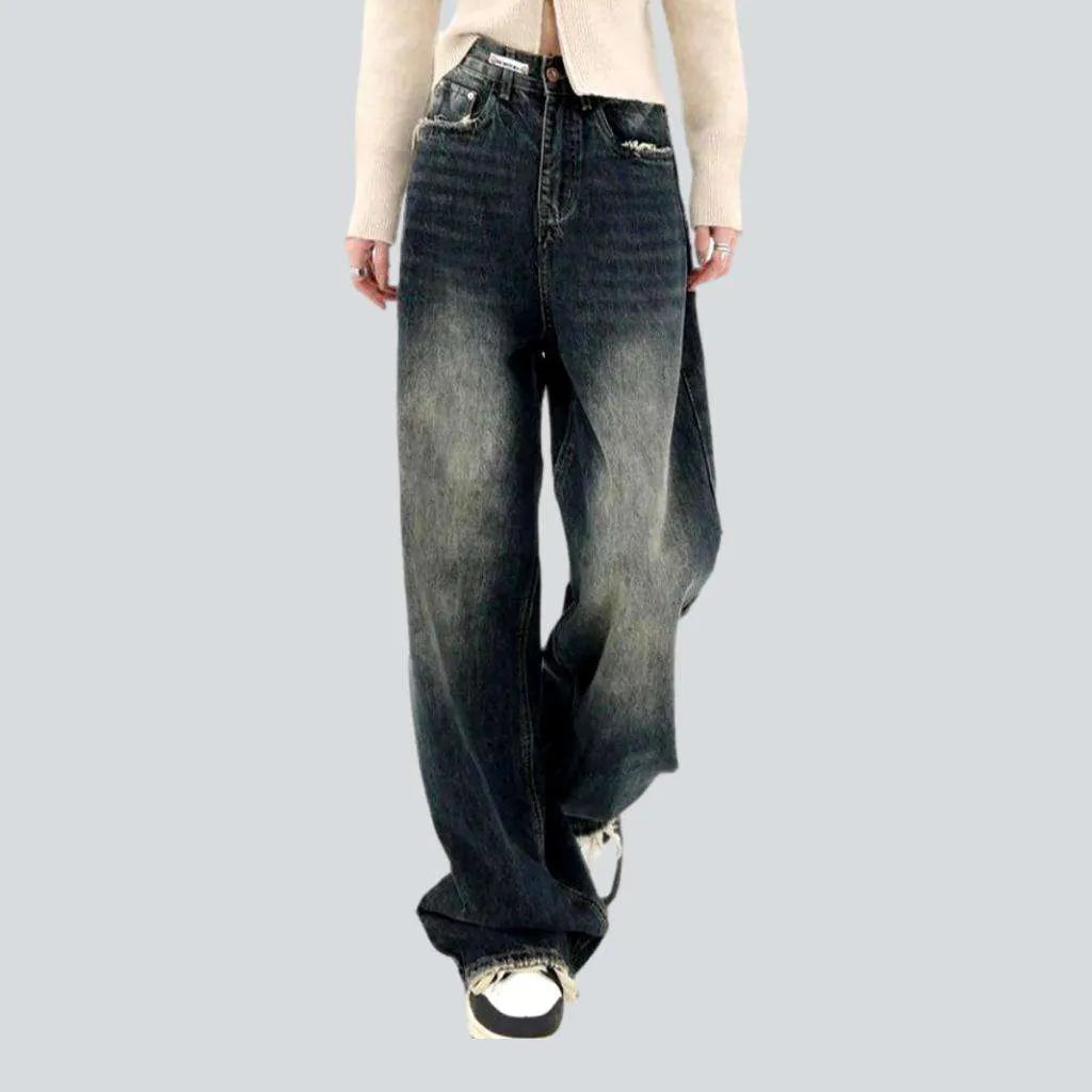 Simple And Generous Style Simple And Generous Style Vintage women's fashion jeans