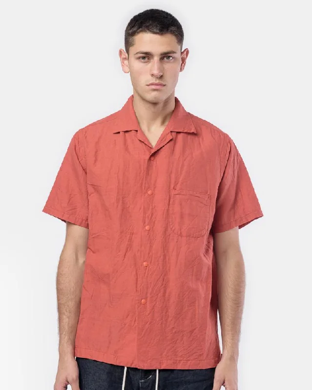 Elegant And Sweet Style Elegant And Sweet Style Snap-Down Shirt in Salmon