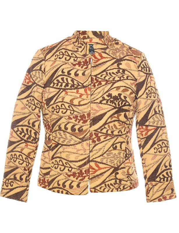 Elegant And Luxurious Feeling Elegant And Luxurious Feeling Patterned Tapestry Jacket - S Elegant And Luxurious Feeling Elegant And Luxurious Feeling Patterned Tapestry Jacket - S