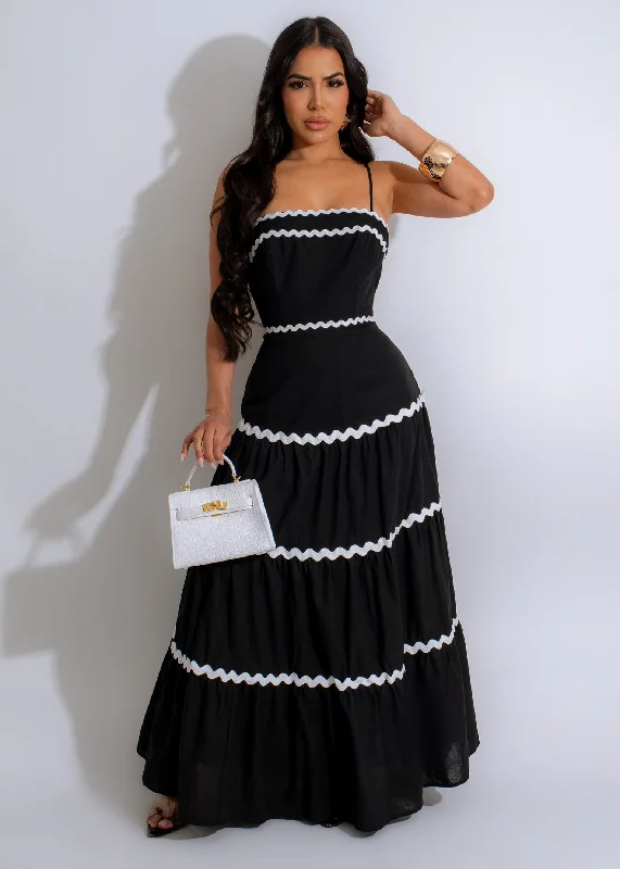 Casual Comfort Casual Comfort Attitude Maxi Dress Black