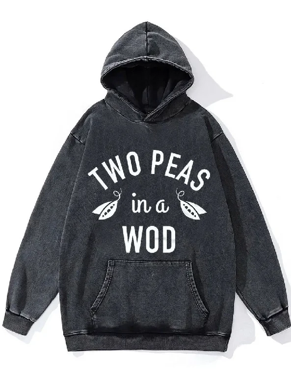 Elegant Temperament Elegant Temperament Two Peas in a WOD Washed Gym Hoodie