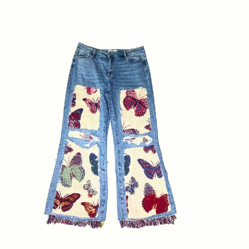 Casual Version Casual Version Butterfly Exhibit Tapestry Jeans 16W 50% OFF